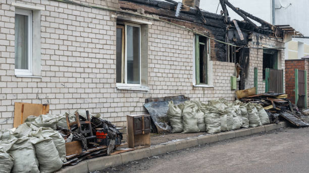 Professional Fire Damage Restoration technician working in Parker Ford, PA